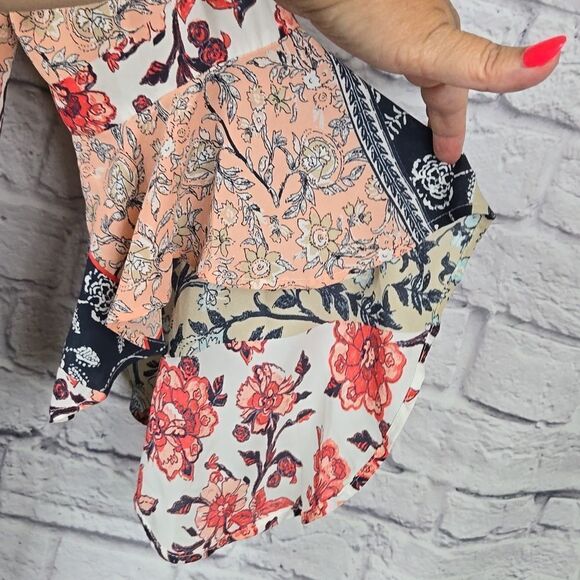 Cato Work Dress Ruffled Bell Sleeve Shift Feminine Bohemian Wedding Guest Formal - Picture 5 of 16